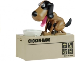 Tirelire chien marron