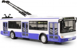 Trolleybus avec annonces d’arrêts en tchèque 28 cm bleu
