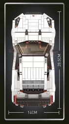 jeu de construction voiture de sport 1034 pièces – blanche