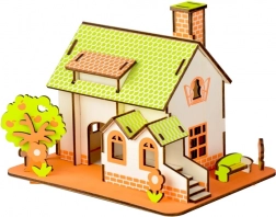 Woodcraft puzzle 3D en bois maison verte