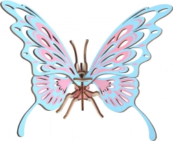 Woodcraft puzzle 3D en bois papillon coloré