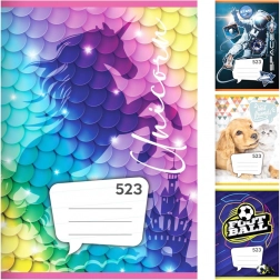 cahier A5, 20 feuilles – ligné 12 mm