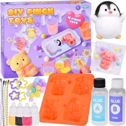kit créatif animaux slimes – porte-clés 3D DIY