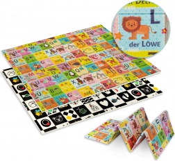 Humbi tapis en mousse XPE double face résistant 120 × 180 avec alphabet allemand