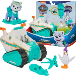 PAW Patrol motoneige enneigée Everest Deluxe avec lanceur et poussin Chickaletta