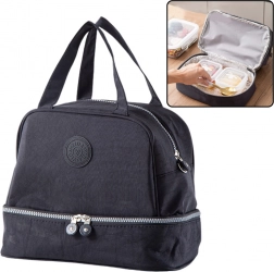 Sac isotherme avec bandoulière réglable noir 27 cm