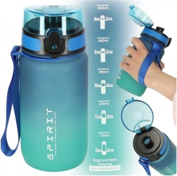 Gourde de sport avec embout 600 ml bleu-vert