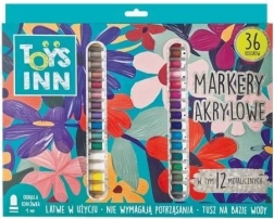Marqueurs acryliques TOYSINN – set de 36 couleurs