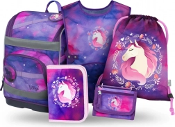 Set BAAGL Zippy Plus Cheval : Cartable, Trousse, Sac, Tablier, Portefeuille