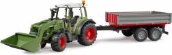Bruder tracteur Fendt Vario 211 avec chargeur frontal et remorque basculante 1:16