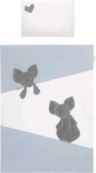 Ensemble 5 pièces pour lit bébé Belisima Mouse en coton