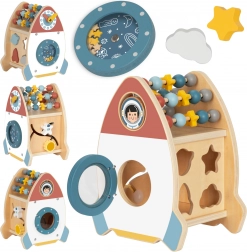 Fusée en bois pour enfants avec activités TOOKY TOY
