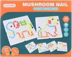 Mosaïque à picots colorée 120 pièces