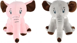 Éléphant en peluche assis 30 cm