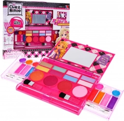Palette de maquillage rose pour enfants 5+ avec accessoires