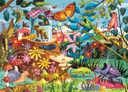 Puzzle Aventures de jardin avec petites bêtes 60 pièces
