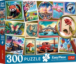 puzzle 300 easypiece – timbres postaux trefl