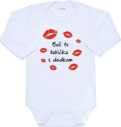 Body bébé avec imprimé New Baby – mamie et papi étaient là