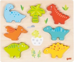 Puzzle encastrable en bois Dinosaures