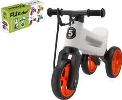 Draisienne Funny Wheels Rider SuperSport 2-en-1 avec sangle – Blanc / orange