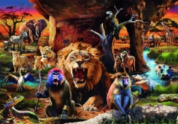 Clementoni puzzle Réunion des animaux 1500 pièces