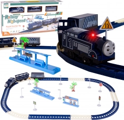 ensemble de train avec wagons, 39 pièces