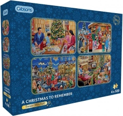 Puzzle Gibsons Noël Inoubliable 4×500 pièces
