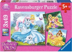 Ravensburger puzzle Disney princesses et leurs animaux 3×49 pièces