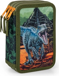Trousse scolaire triple JURASSIC WORLD sans contenu