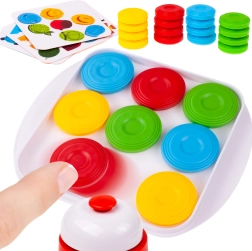 Jeu de logique avec jetons rapides et cartes