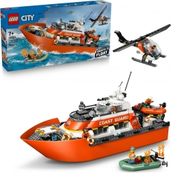 LEGO City bateau de sauvetage des garde-côtes et hélicoptère