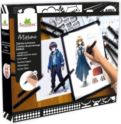 Tablette lumineuse A5 pour personnages MANGA – set créatif ARTISSIMO