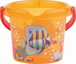 Androni seau transparent poissons – petit – Orange