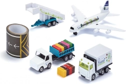 Siku super set aéroportuaire avec avion et piste
