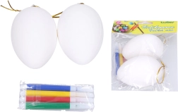 Œufs en plastique à colorier 5 × 8 cm, 2 pcs avec feutres