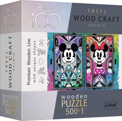 Puzzle en bois Mickey Mouse & Minnie 501 pièces