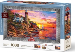 ART PUZZLE Puzzle avec cadre et colle Magnifique coucher de soleil 1000 pièces