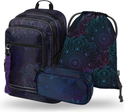 Ensemble de fournitures scolaires Cubic Zen: Sac à dos, Trousse et Sac