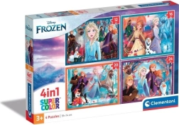 Puzzle 4-en-1 La Reine des Neiges