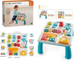 Table éducative avec petite lampe