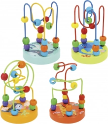 TOOKY TOY labyrinthe de motricité en bois avec perles