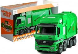 Grand camion poubelle pour enfants vert avec benne ouvrante et bac clipsable