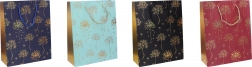 Sac cadeau 18 × 23 × 10 cm, toute l’année, 4 couleurs