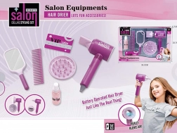 Ensemble de coiffeur pour enfants avec séchoir à batterie