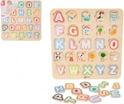 Puzzle alphabet en bois 30 × 30 cm