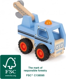 Dépanneuse en bois small foot avec grue mobile