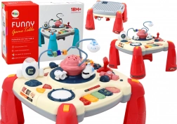 Table éducative interactive pour enfants Rouge
