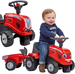 Draisienne tracteur McCormick pour enfants avec remorque