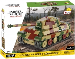 Maquette de char Tiger II Königstiger en briques plastiques