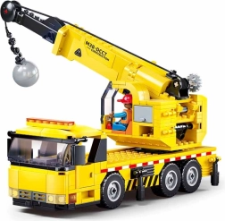 Sluban Town grue mobile avec boule de démolition - jeu de construction